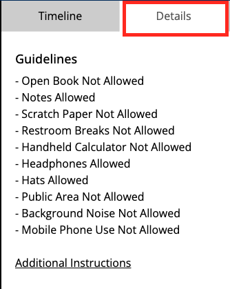 Details Tab