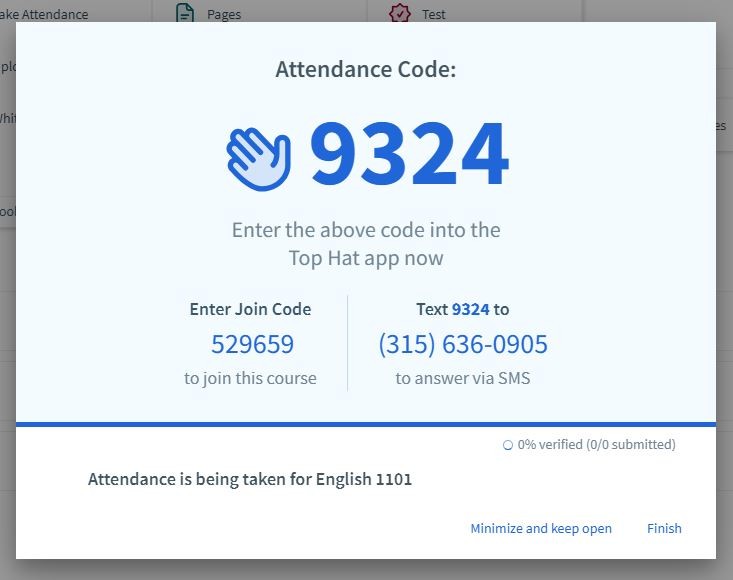 Display Attendance Code